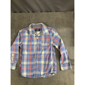 oshkosh b'gosh Plaid Long Sleeve Shirt Boys Size3T